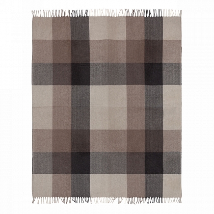 3Картинка Плед House of Juniper Block Check Herringbone Natural Taupe